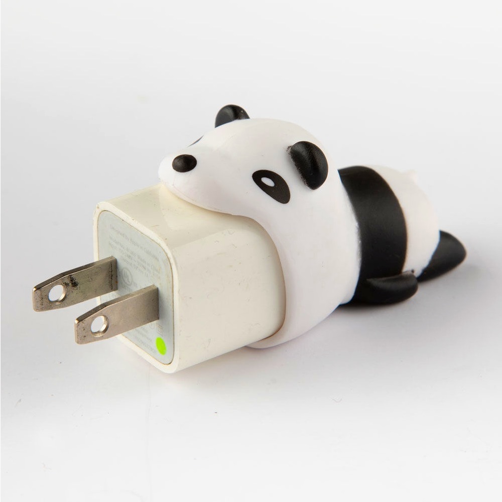 🌟FREE🌟 Ankit Black/White Jumbo Panda Tech Bite Cable Charger Cord Protector
